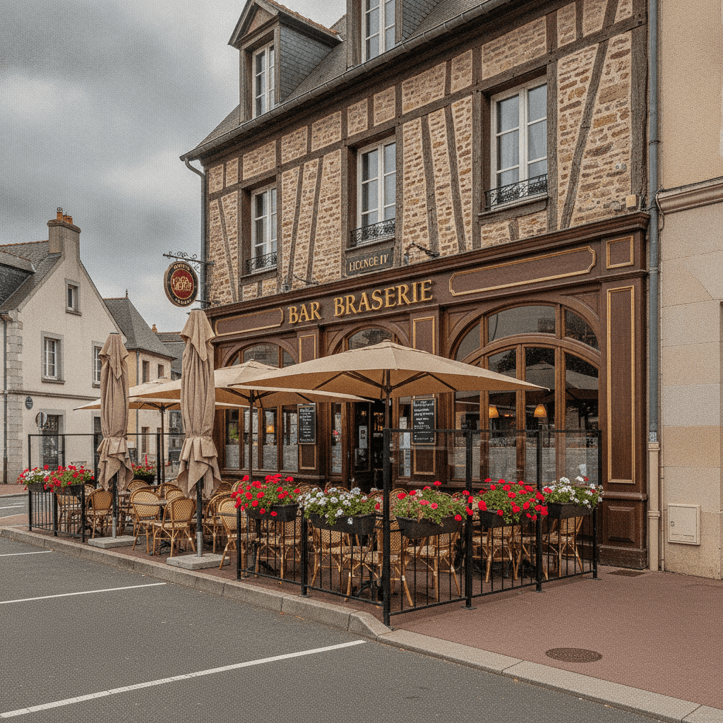 Bar-brasserie à Rouen : terrasse - licence IV