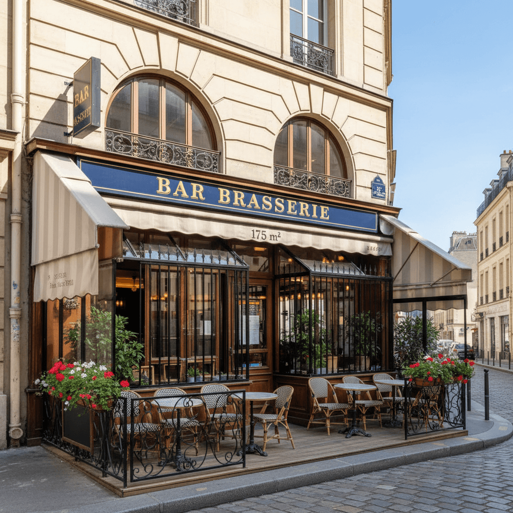 Bar Brasserie à Paris Gambetta - 175 m²