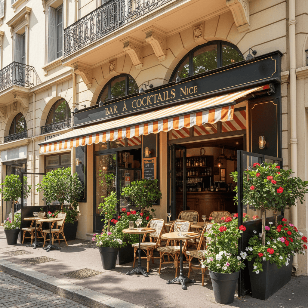 Bar-brasserie à Nice : terrasse - licence IV