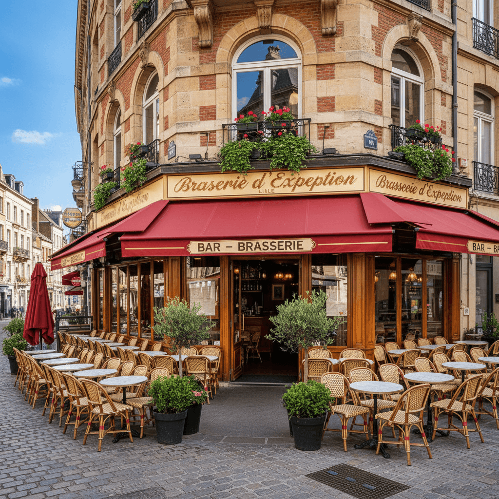 Bar-brasserie à Lille : terrasse - licence IV