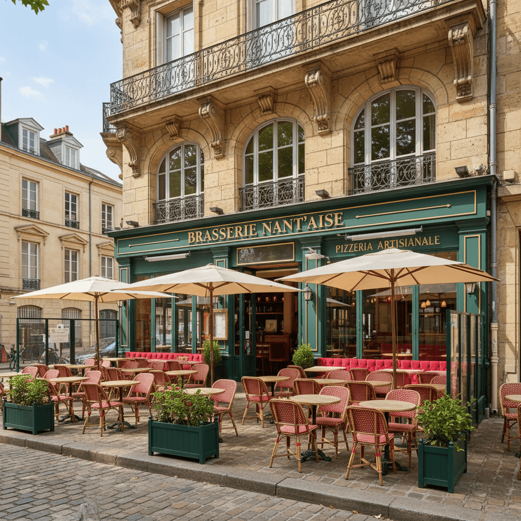 Bar-brasserie 250m² à Nantes : terrasse - licence IV