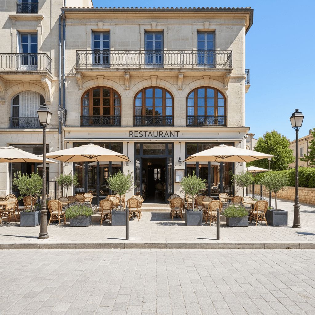 Restaurant 280m² à Montpellier : terrasse - licence IV