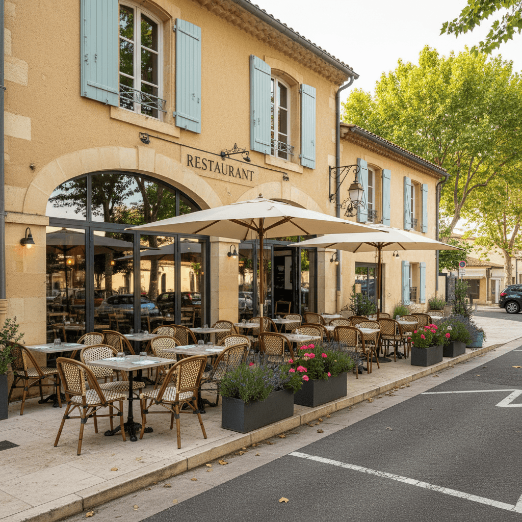 Restaurant 112m² à Aix-En-Provence : terrasse - extraction