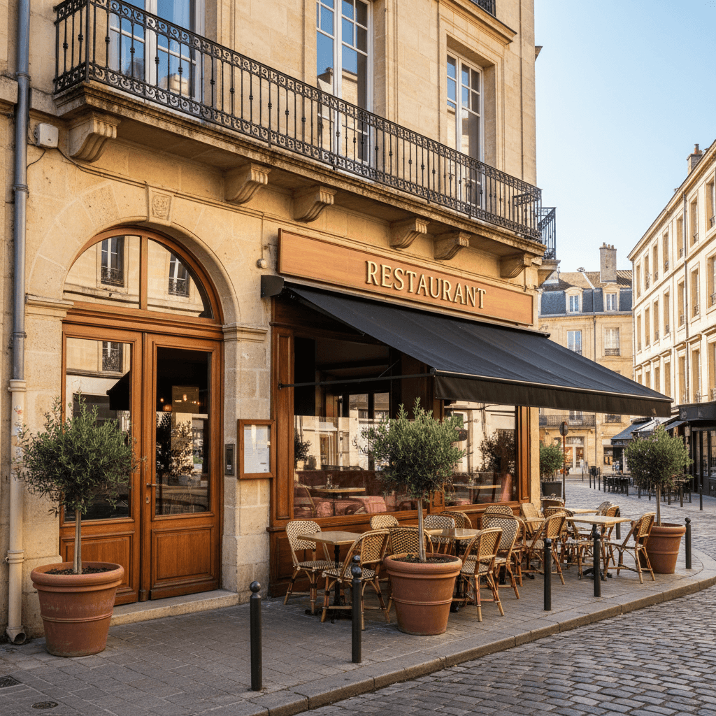 Restaurant 177m² à Bordeaux : terrasse - licence IV