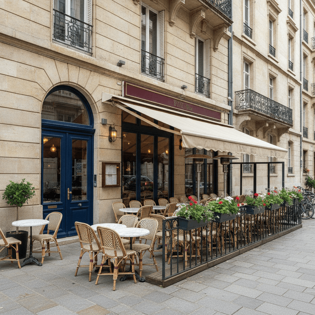 Restaurant 110m² à Lyon : terrasse - extraction