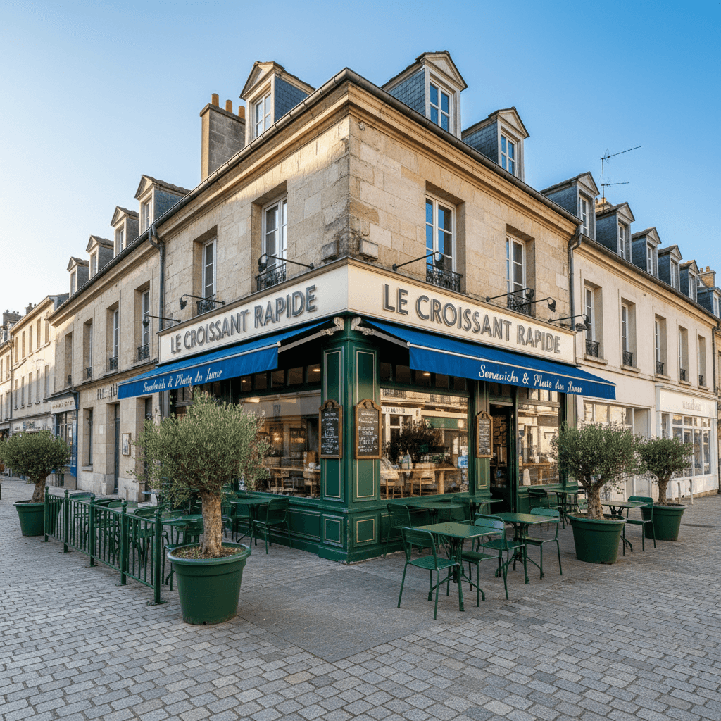 Fast-food 330m² à Nantes : terrasse - licence IV