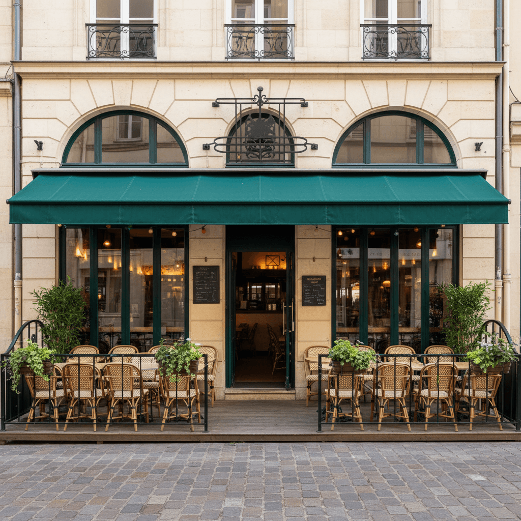 Restaurant à Nantes : terrasse - extraction