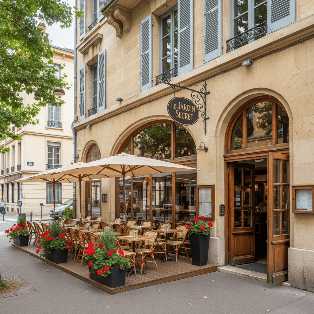 Restaurant 70m² à Lyon : terrasse - extraction