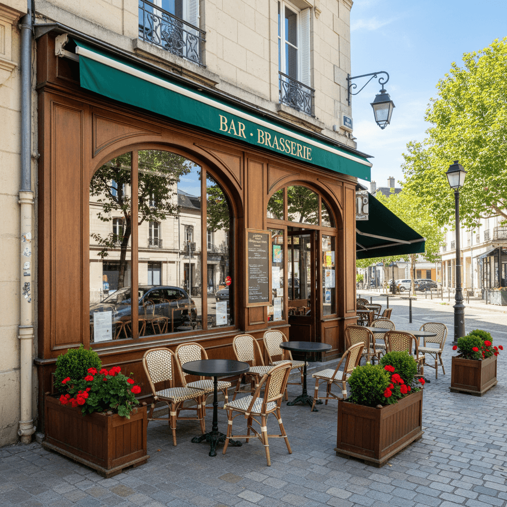 Bar-brasserie 200m² à Nantes : terrasse - licence IV