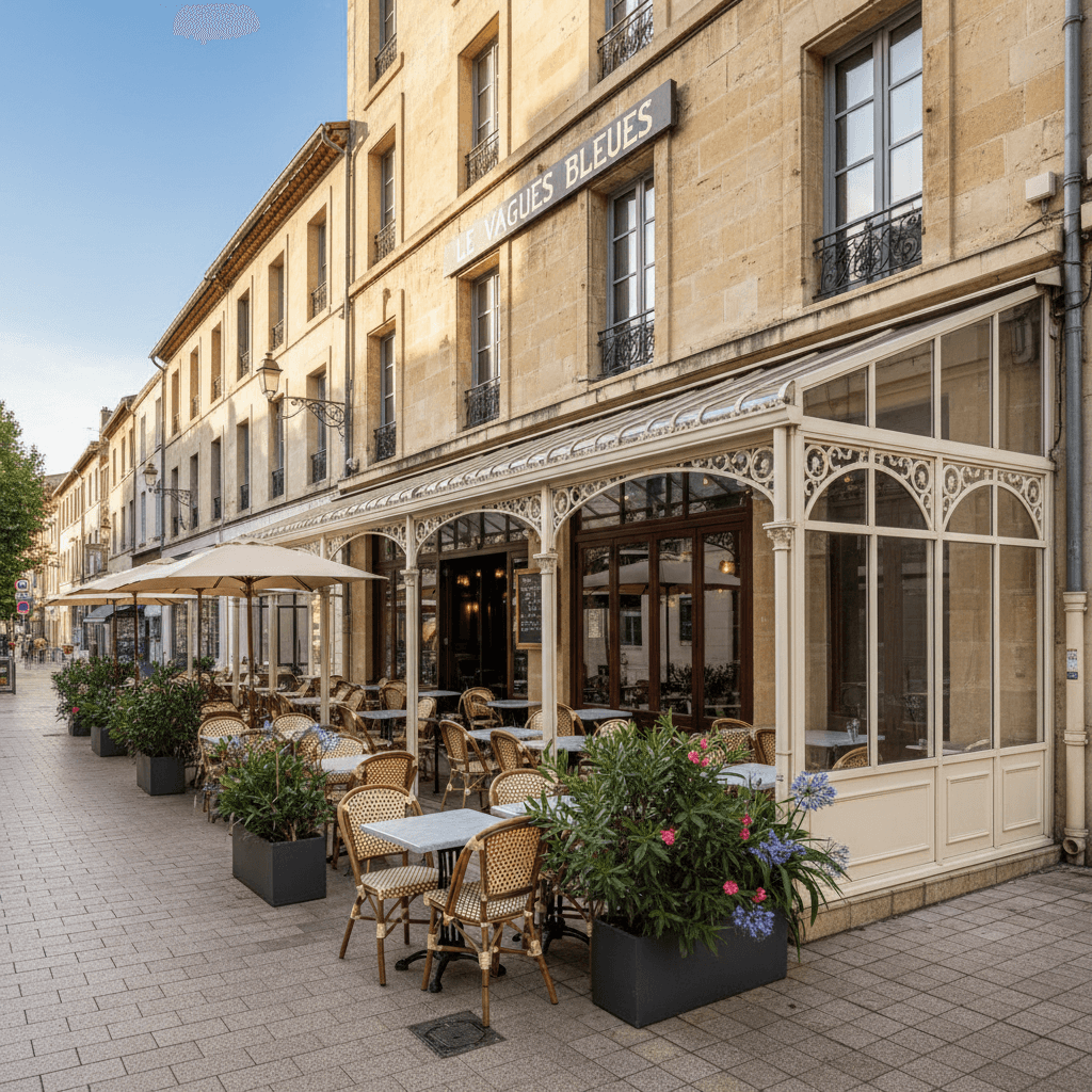 Bar-brasserie 80m² à Montpellier : terrasse - licence IV