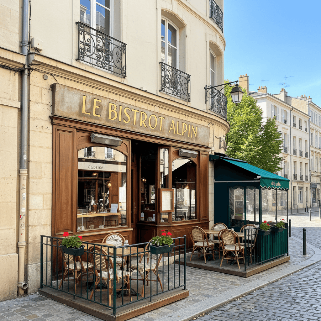 Restaurant à Grenoble : terrasse - extraction