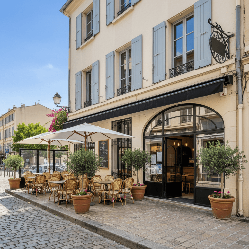 Fast-food 75m² à Marseille : terrasse - licence IV