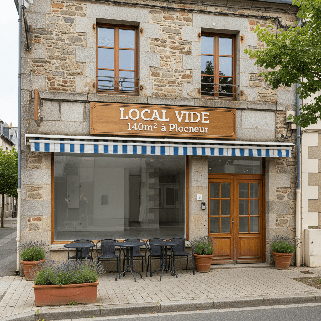 Local vide 140m² à Ploemeur