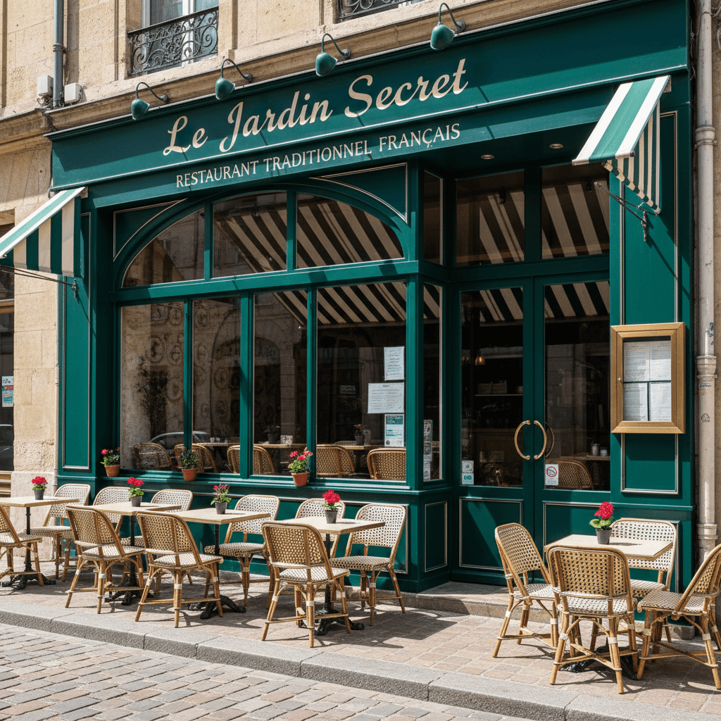 Restaurant 57m² à Bordeaux : terrasse - extraction