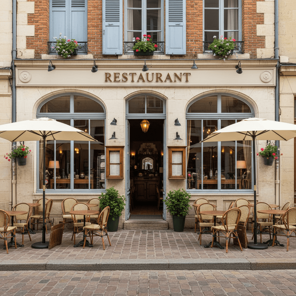 Restaurant 210m² à Nantes : terrasse - extraction