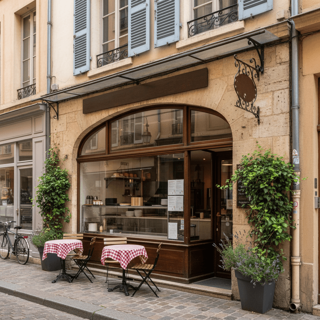 Snack 32m² à Lyon : terrasse - extraction
