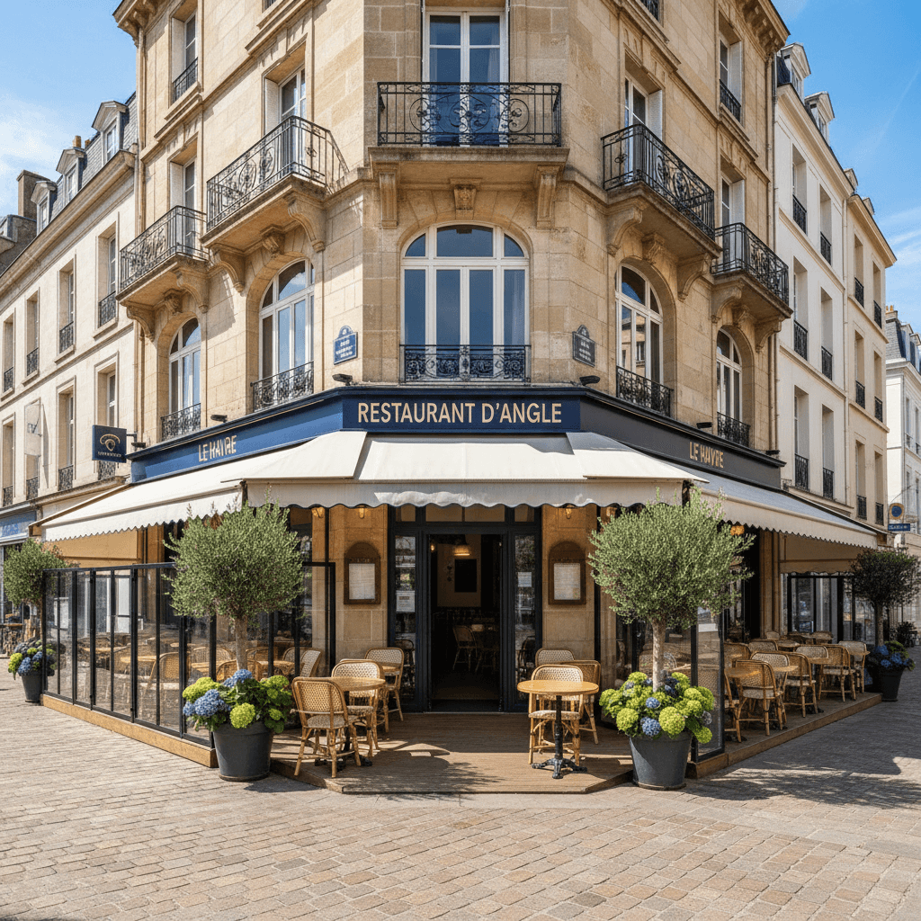 Restaurant 70m² à Le Havre : terrasse - licence IV