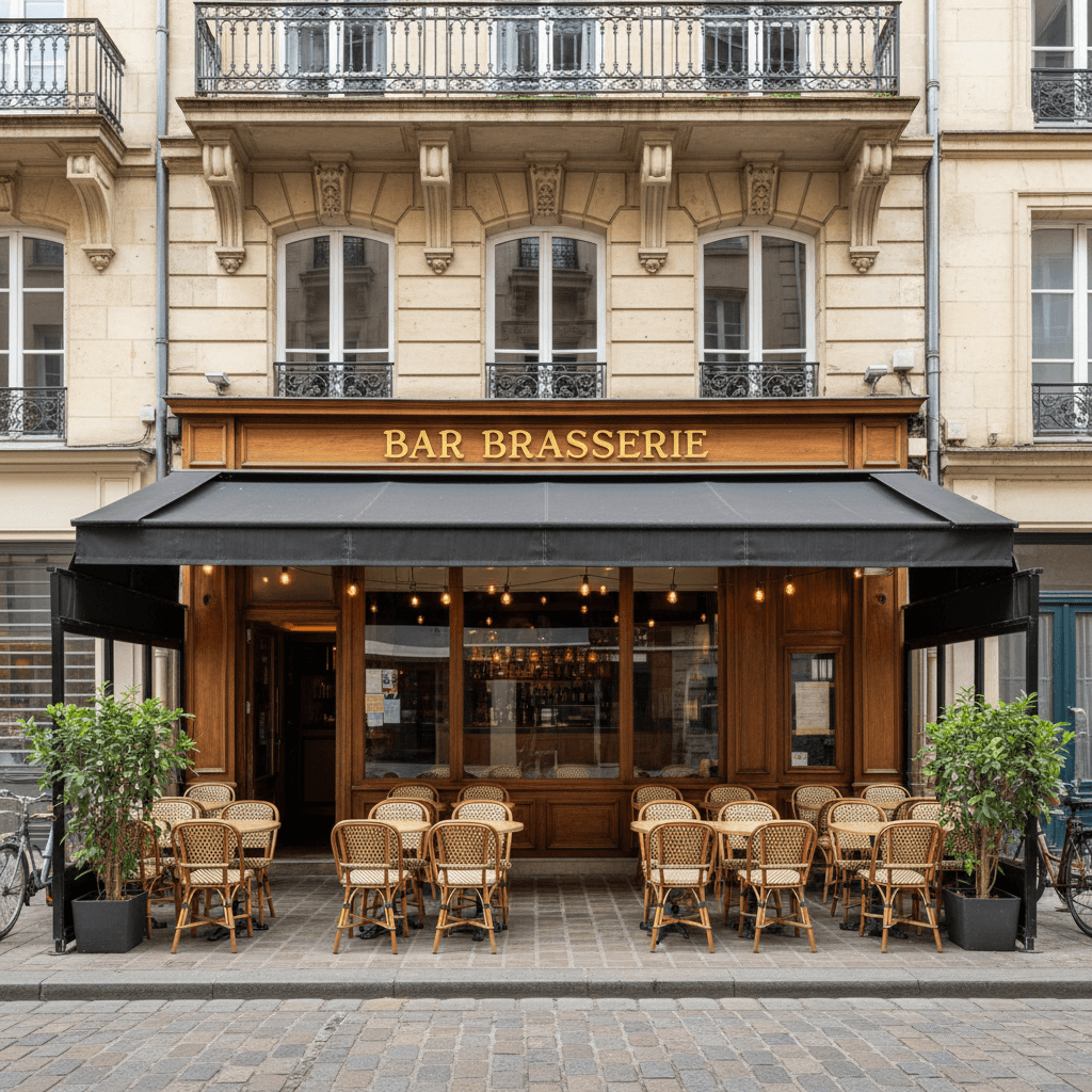 Bar-brasserie 56m² à Nantes : terrasse - licence IV