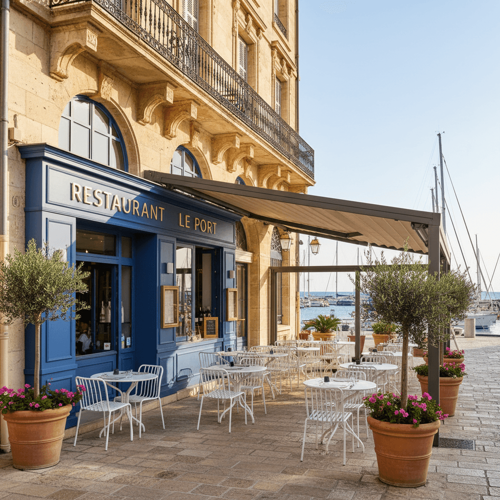 Restaurant à Toulon : terrasse - licence IV