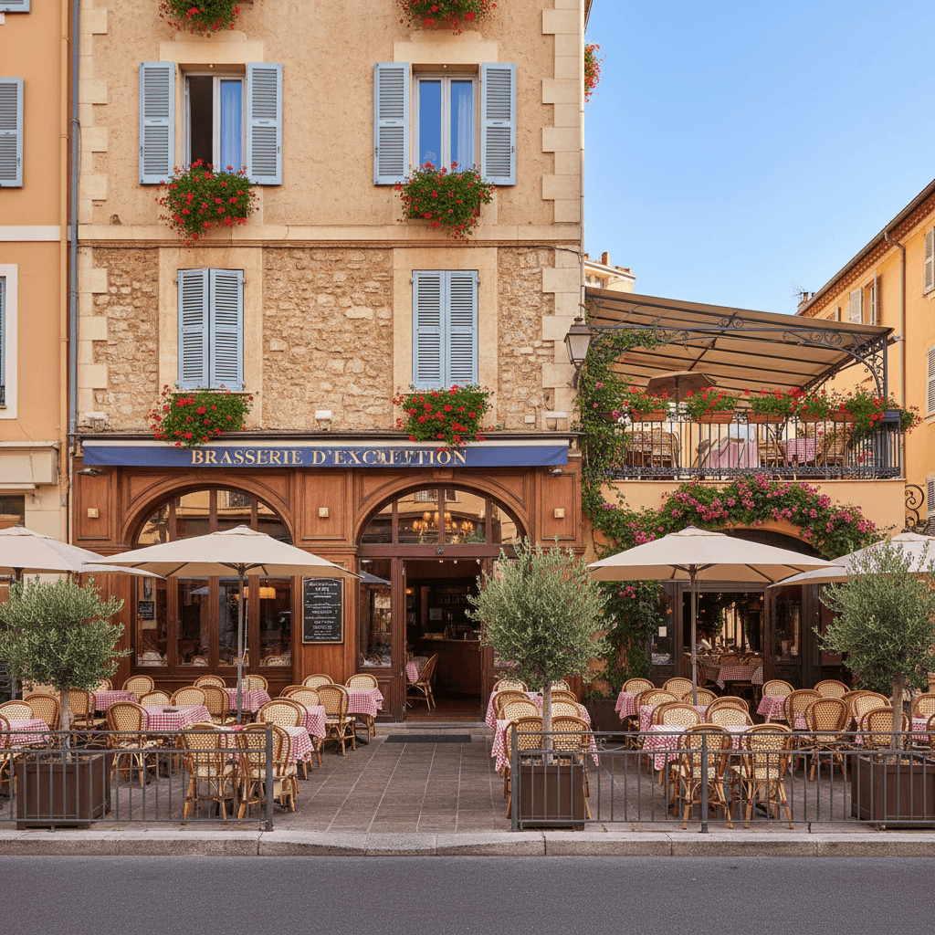 Bar-brasserie 450m² à Nice : terrasse - licence IV