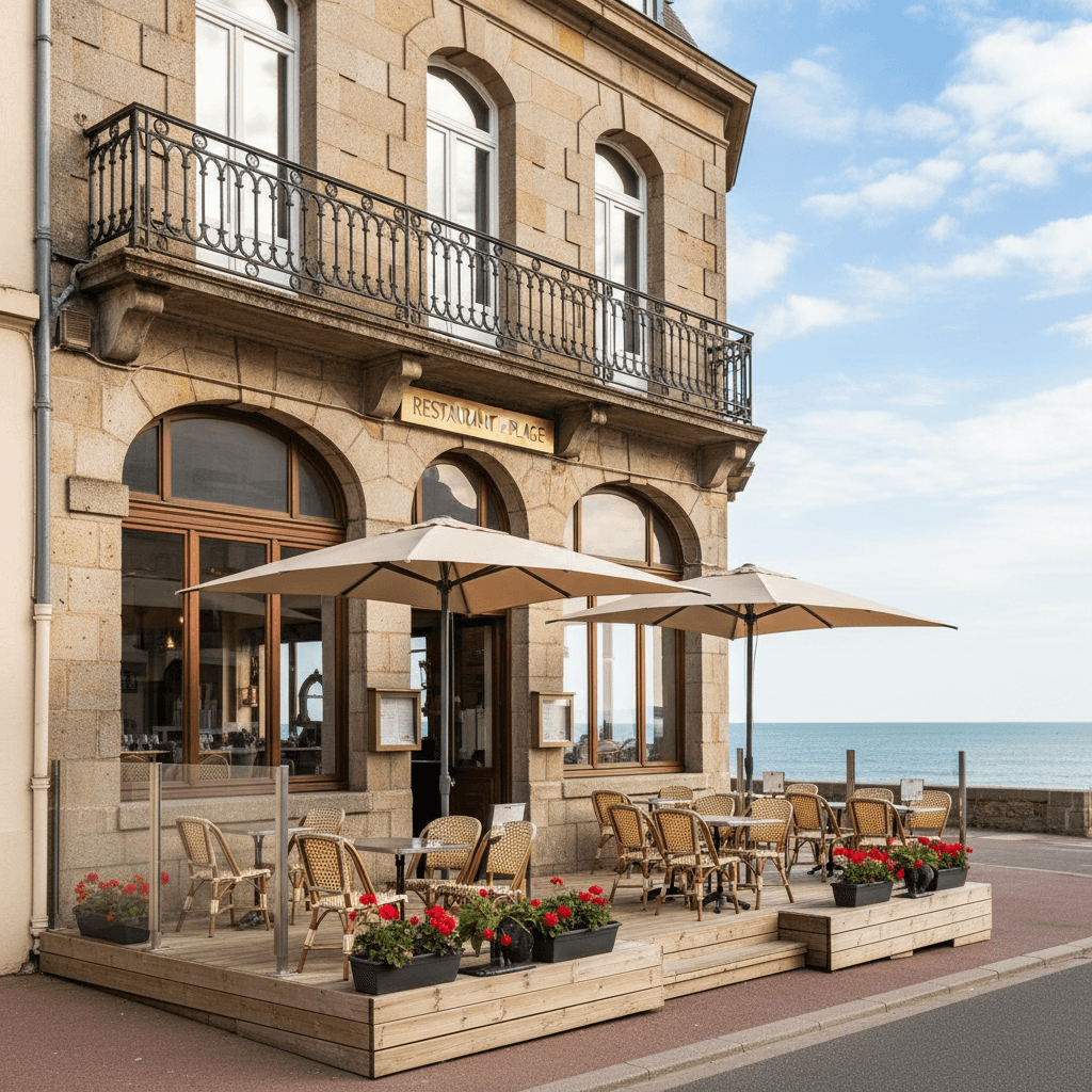 Restaurant à Le Havre : terrasse - licence IV