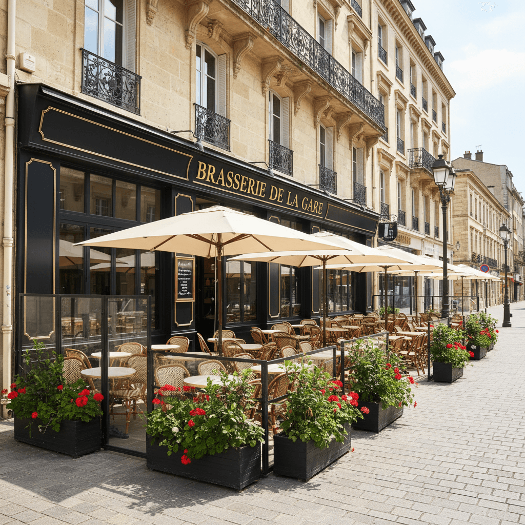 Bar-brasserie 380m² à Bordeaux : terrasse - licence IV