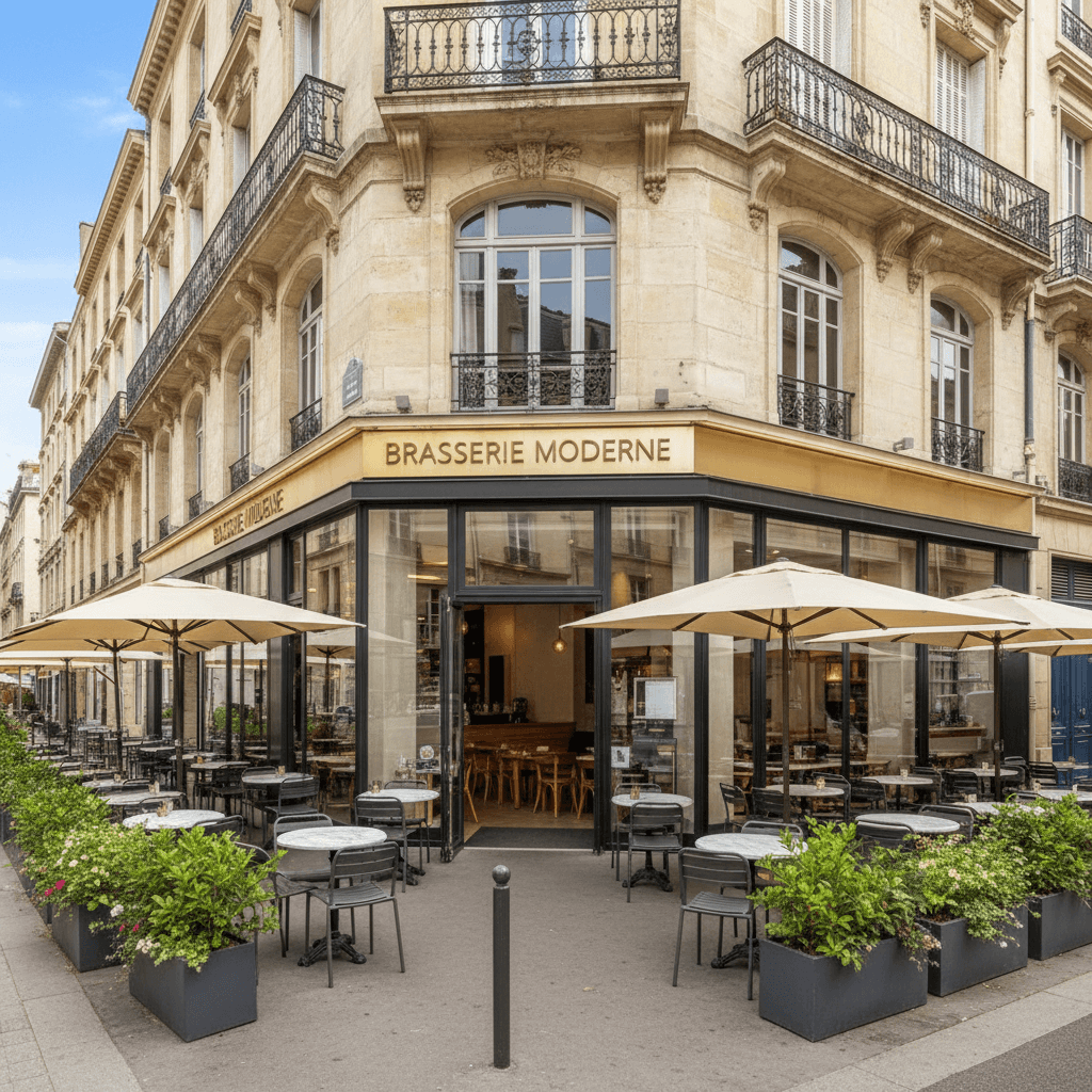 Bar-brasserie à Bordeaux : terrasse