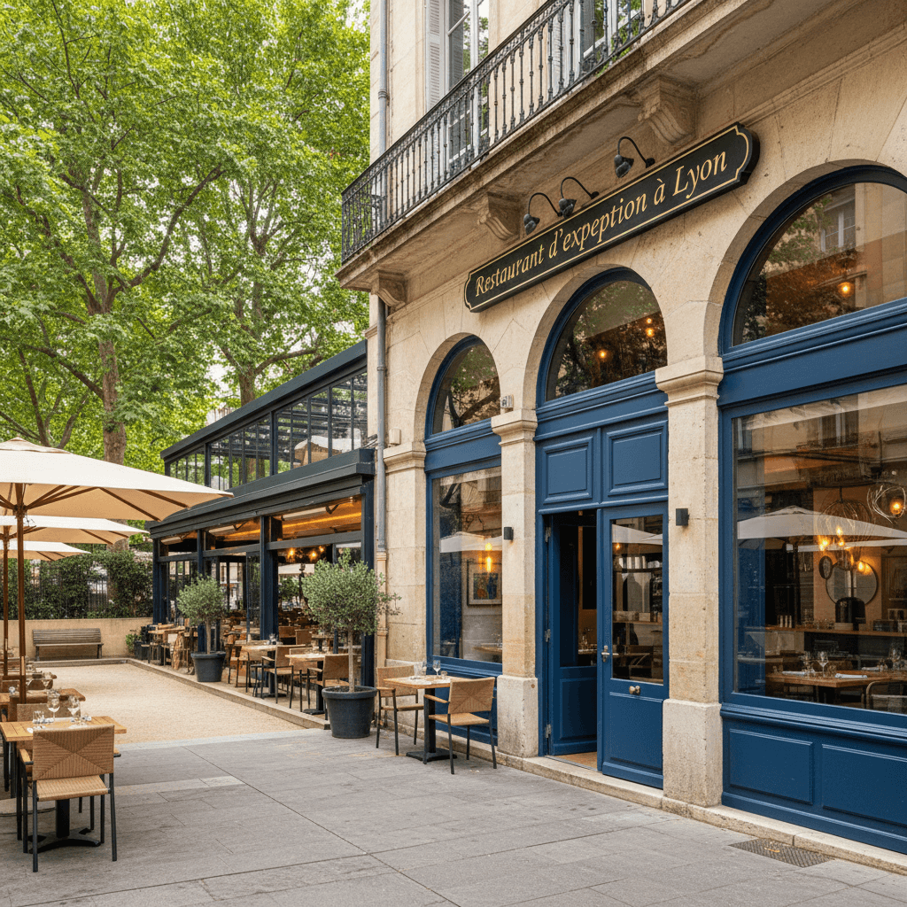 Restaurant 520m² à Lyon : terrasse - extraction