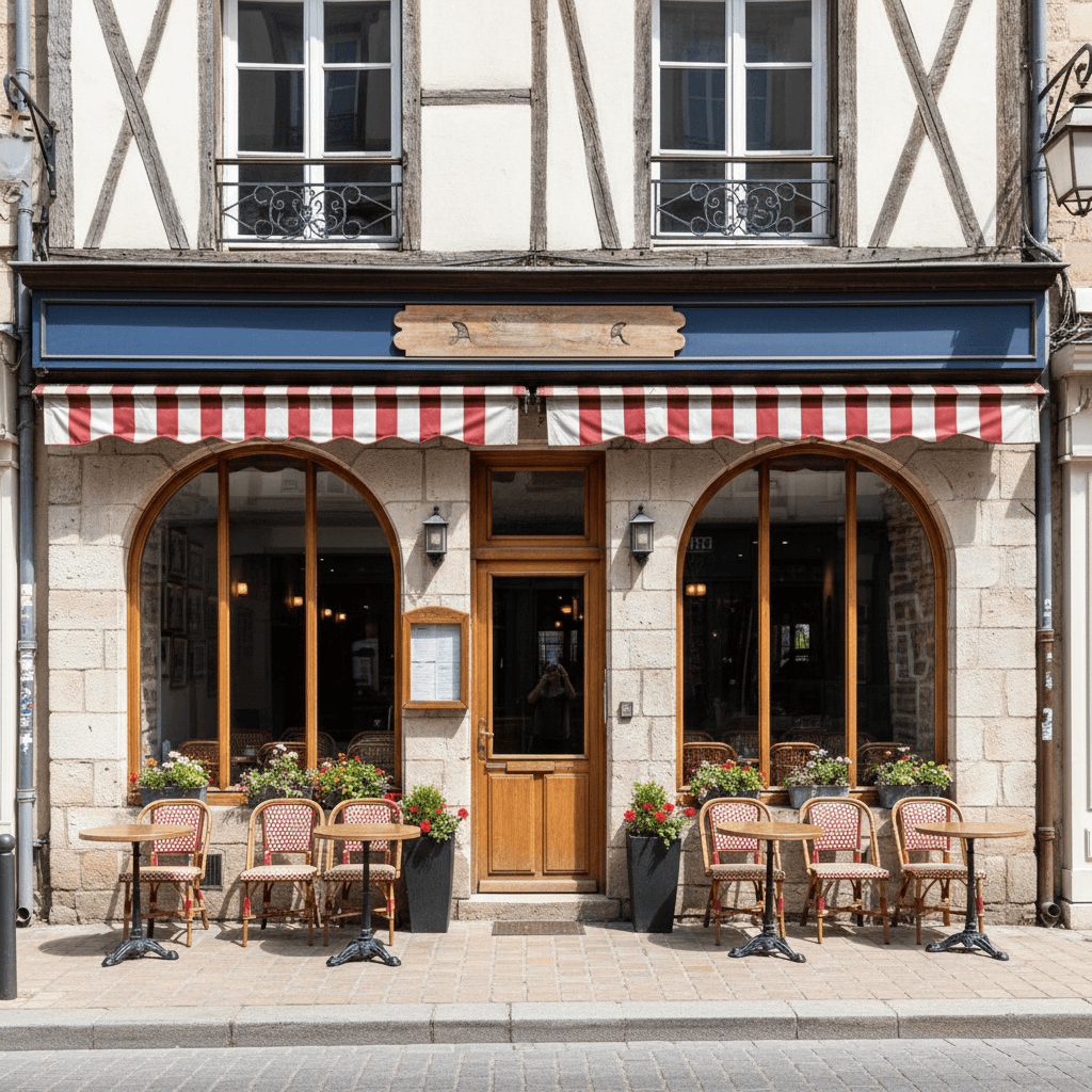 Restaurant 80m² à Rouen : terrasse - extraction