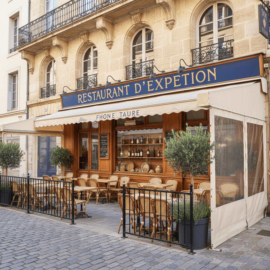 Restaurant 130m² à Toulon : terrasse - extraction