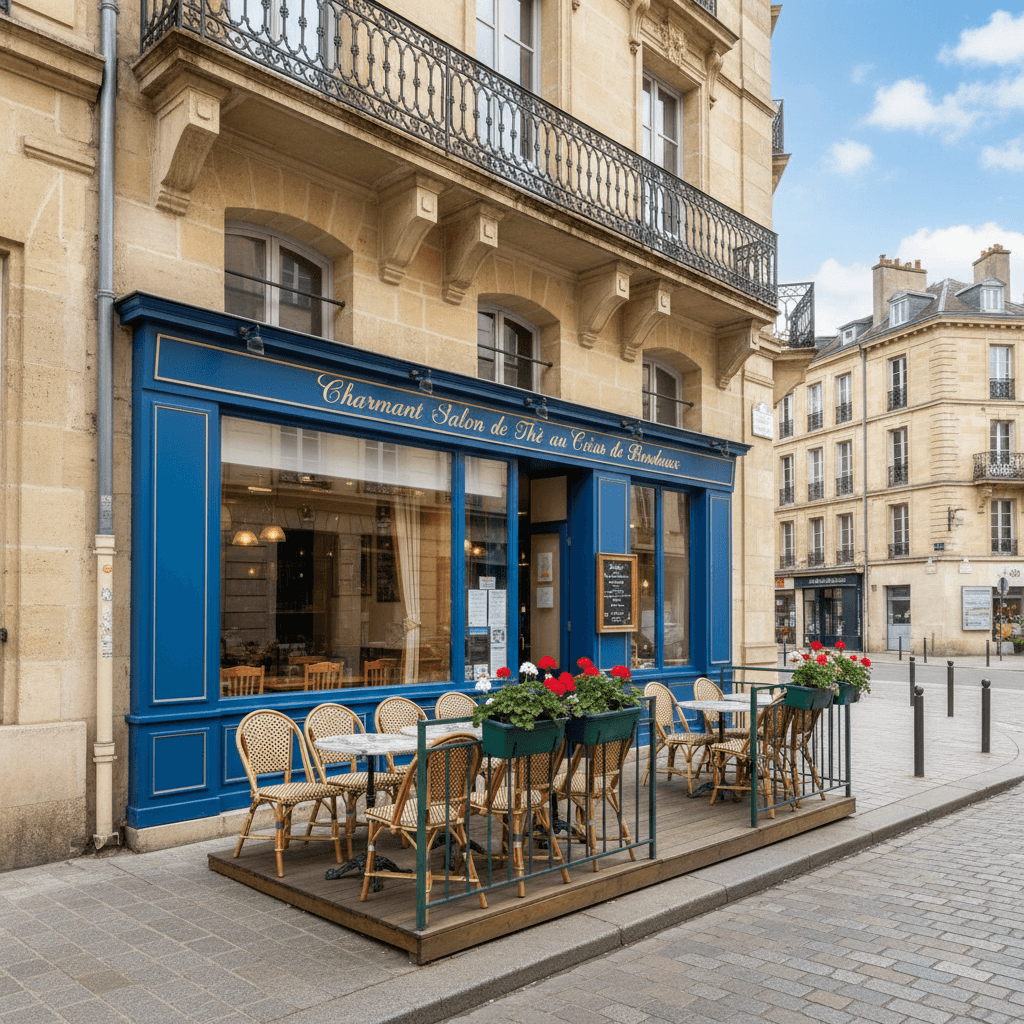 Snack 42m² à Bordeaux : terrasse