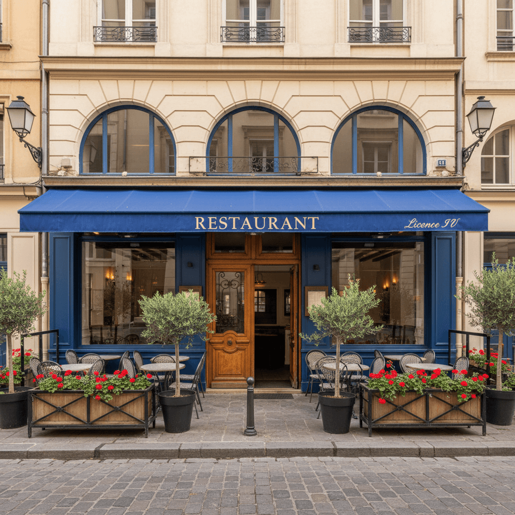 Restaurant à Lyon : terrasse - licence IV