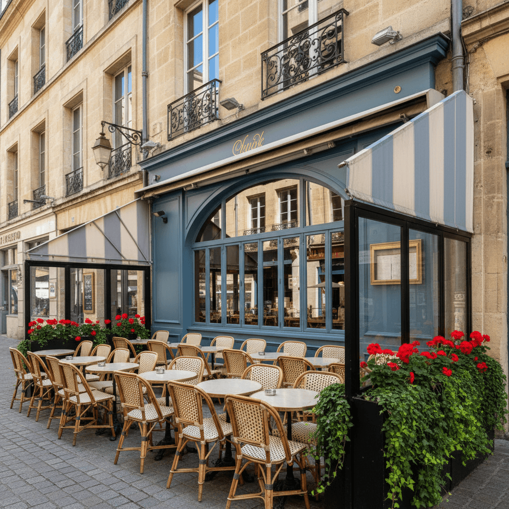 Restaurant à Bordeaux : terrasse - extraction