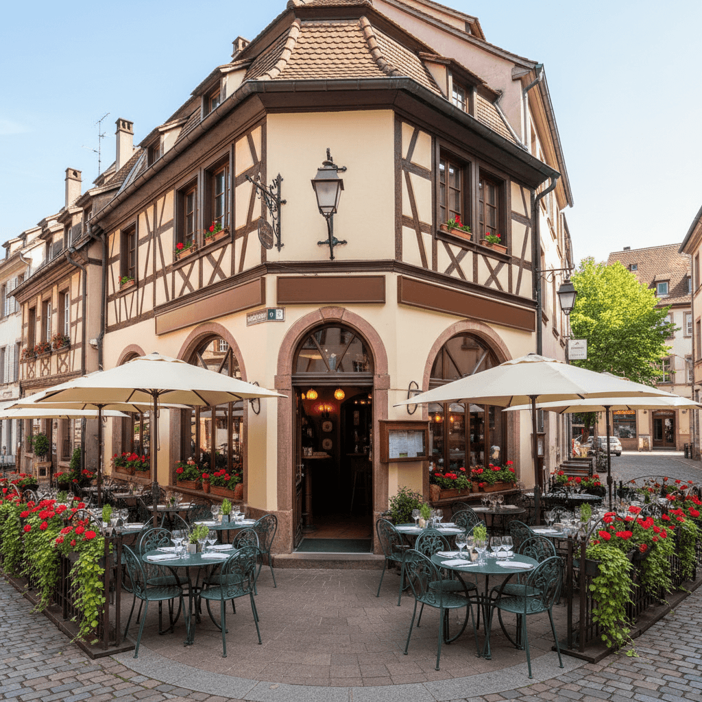 Restaurant à Strasbourg : terrasse - extraction