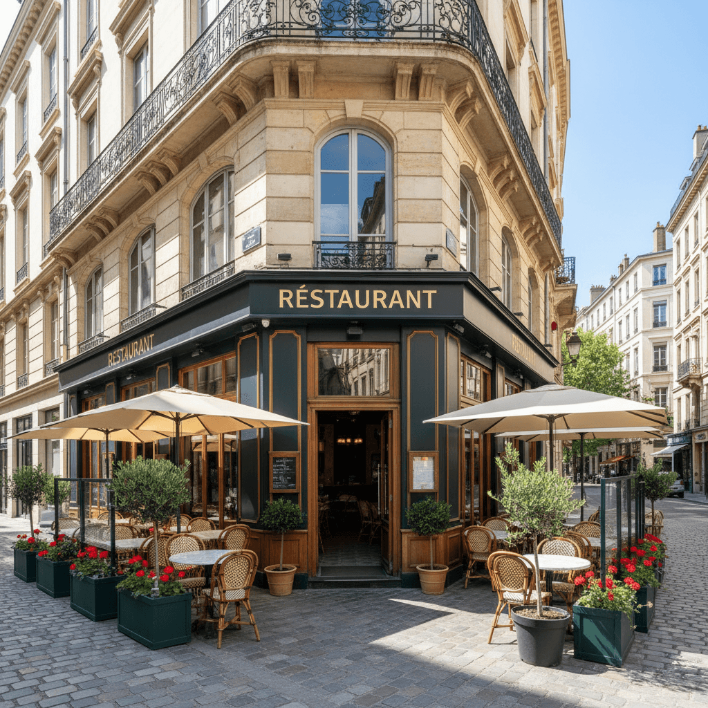 Restaurant 85m² à Lyon : terrasse - licence IV