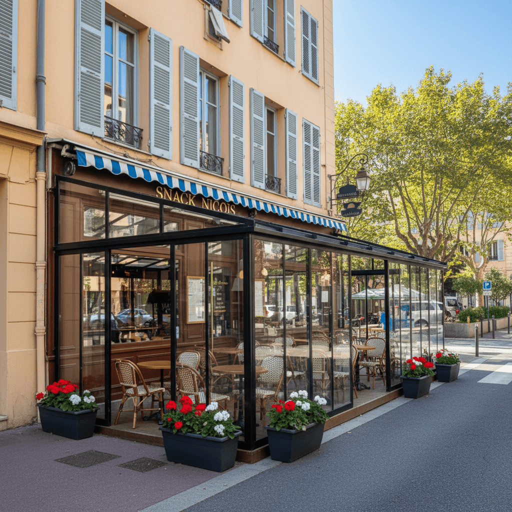 Snack à Nice : terrasse
