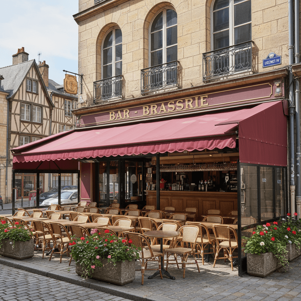 Bar-brasserie à Rouen : terrasse - licence IV