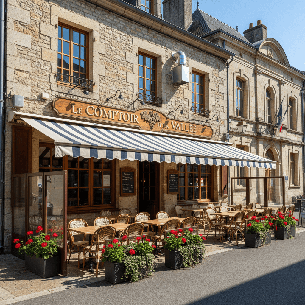 Restaurant à Prayssac : terrasse - extraction