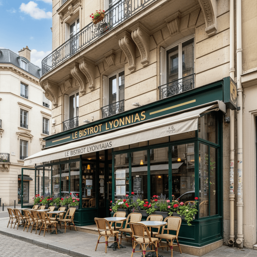 Restaurant 110m² à Lyon : terrasse - extraction