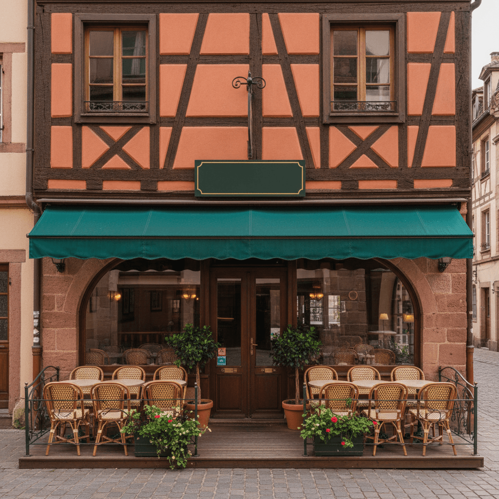 Restaurant 146m² à Strasbourg : terrasse - extraction