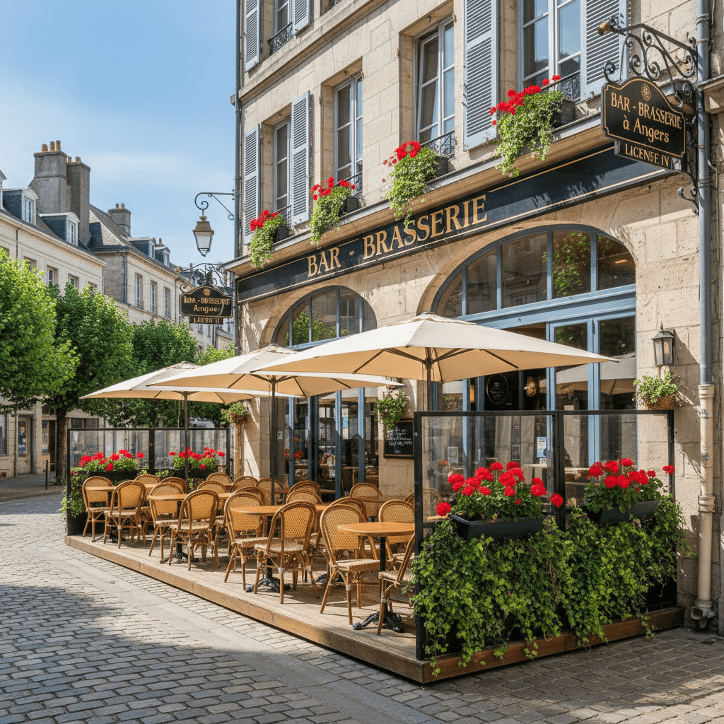 Bar-brasserie à Angers : terrasse - licence IV