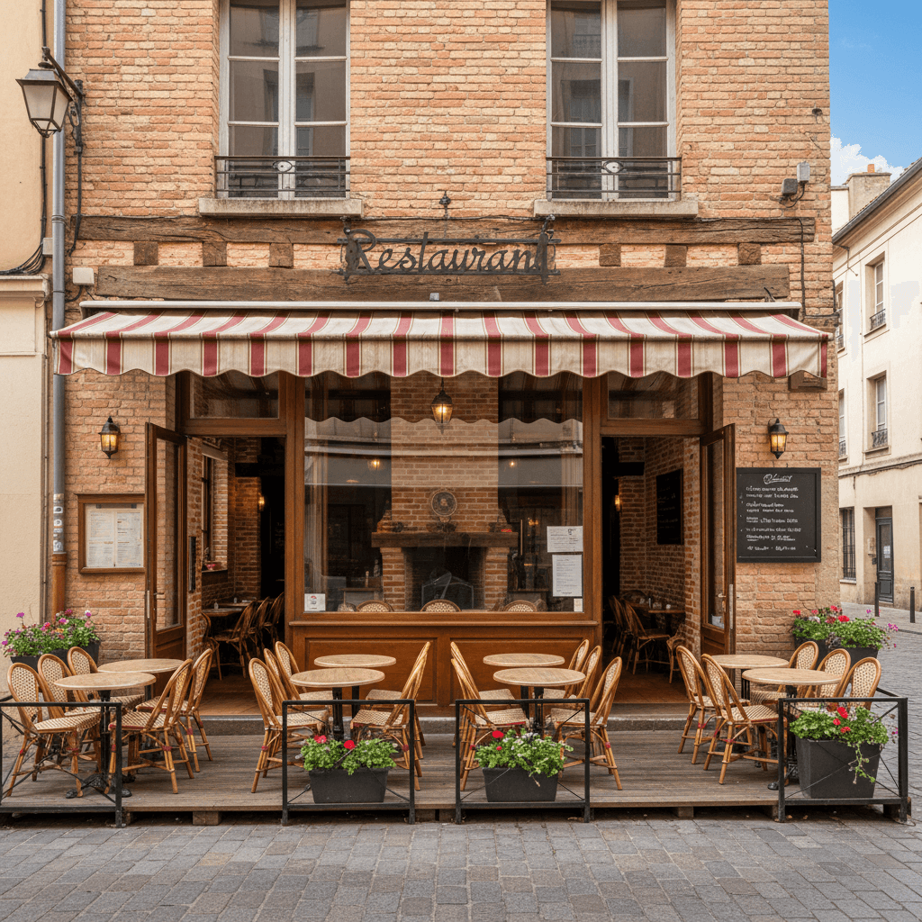 Restaurant 100m² à Toulouse : terrasse - extraction