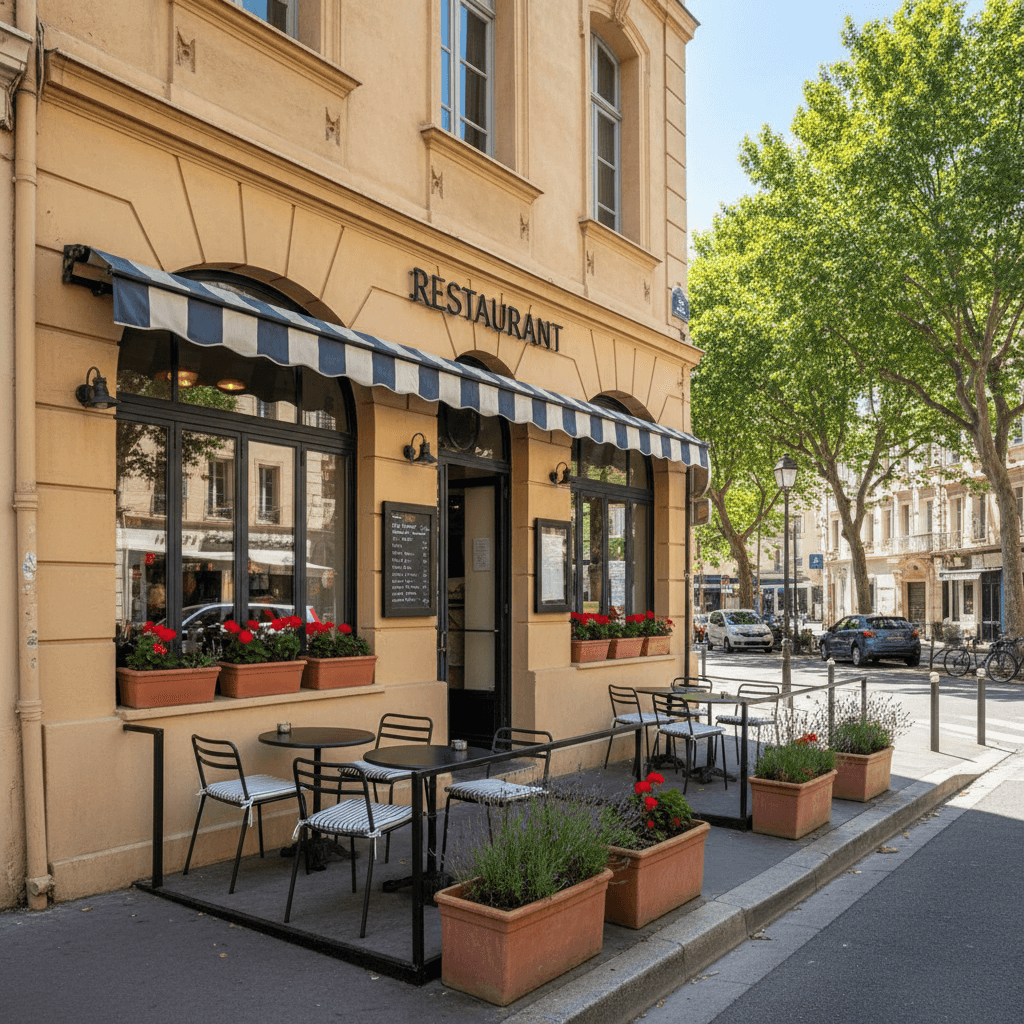 Restaurant 40m² à Marseille : terrasse - licence IV