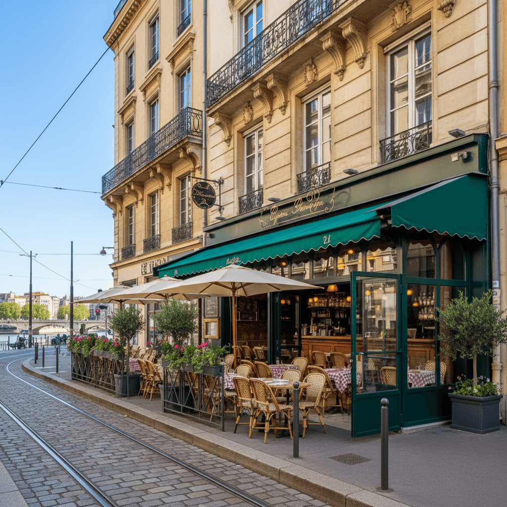 Restaurant 148m² à Lyon : terrasse - licence IV