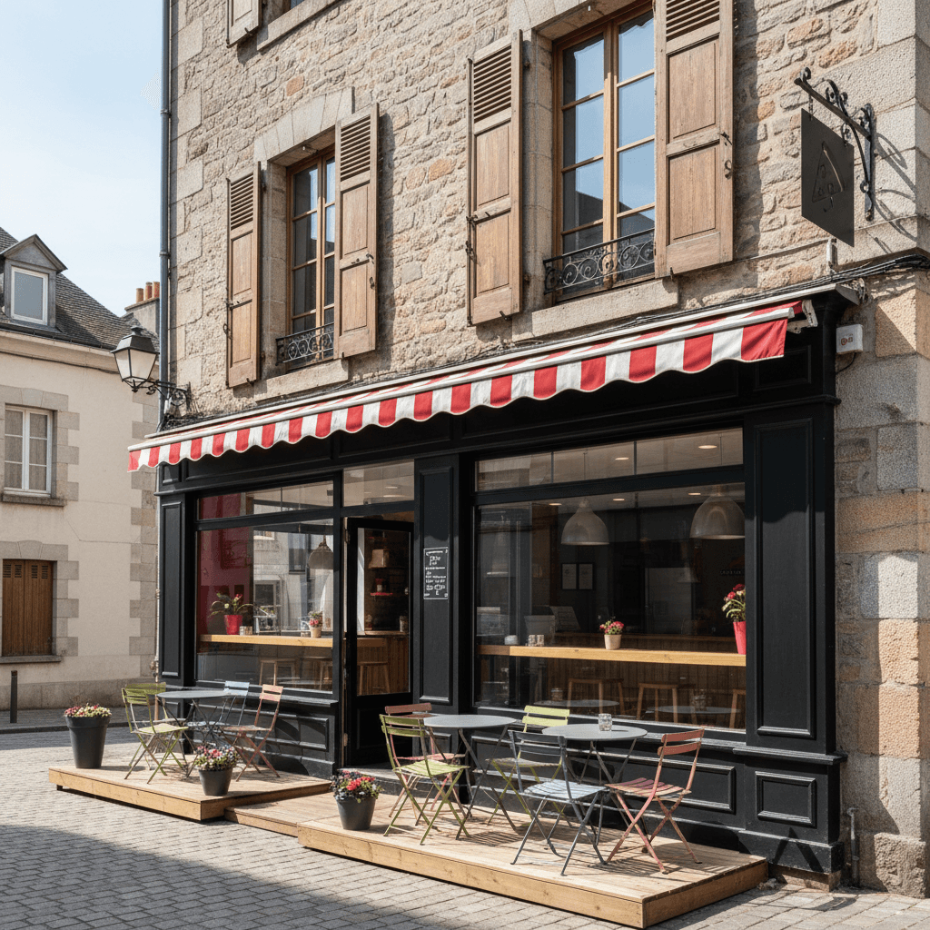 Fast-food 90m² à Clermont-Ferrand : terrasse - licence IV