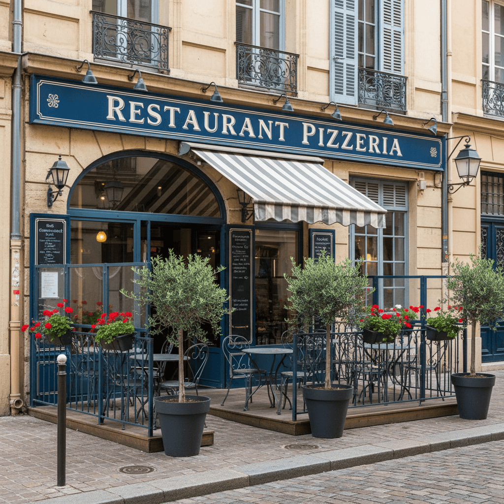 Restaurant 95m² à Lyon : terrasse