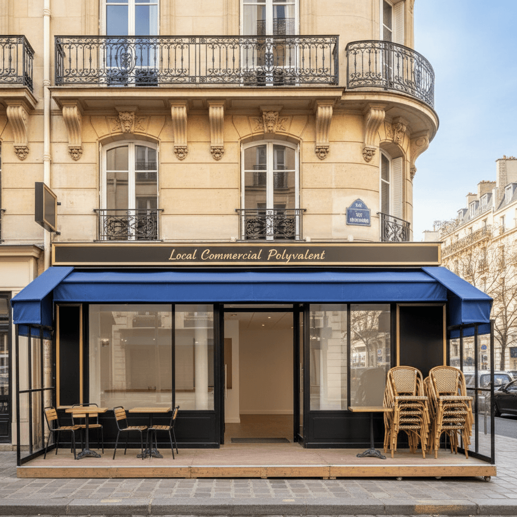 Local Commercial Polyvalent à Paris 17ème