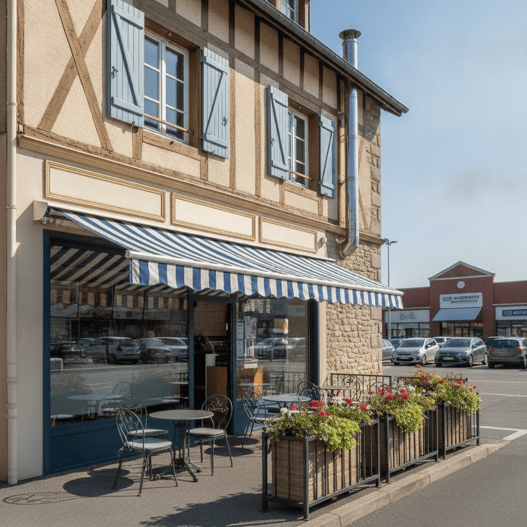 Fast-food à Grenoble : terrasse - extraction