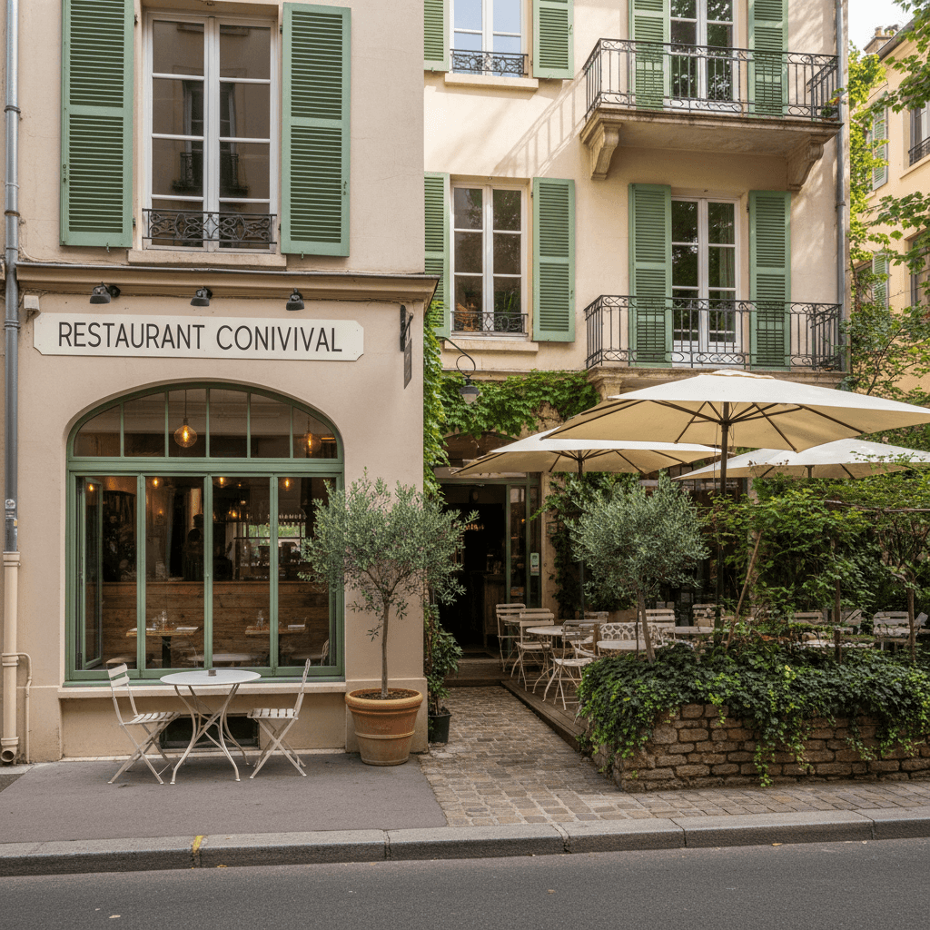 Restaurant 195m² à Lyon : terrasse - licence IV
