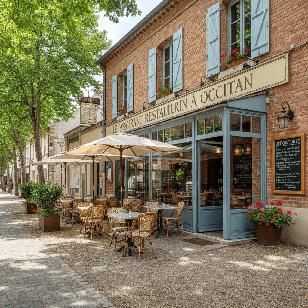 Restaurant 434m² à Toulouse : terrasse - licence IV